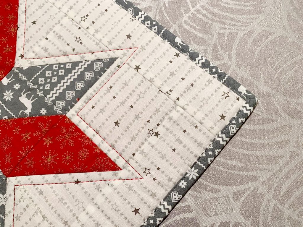 Quilt mit Binding.